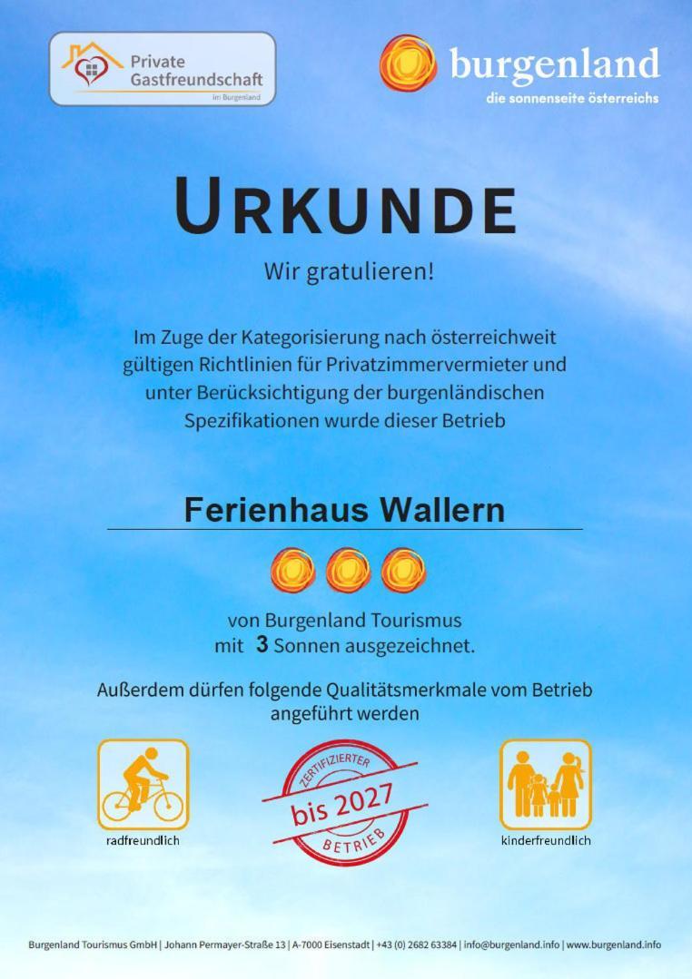 Ferienhaus Wallern Im Burgenland מראה חיצוני תמונה